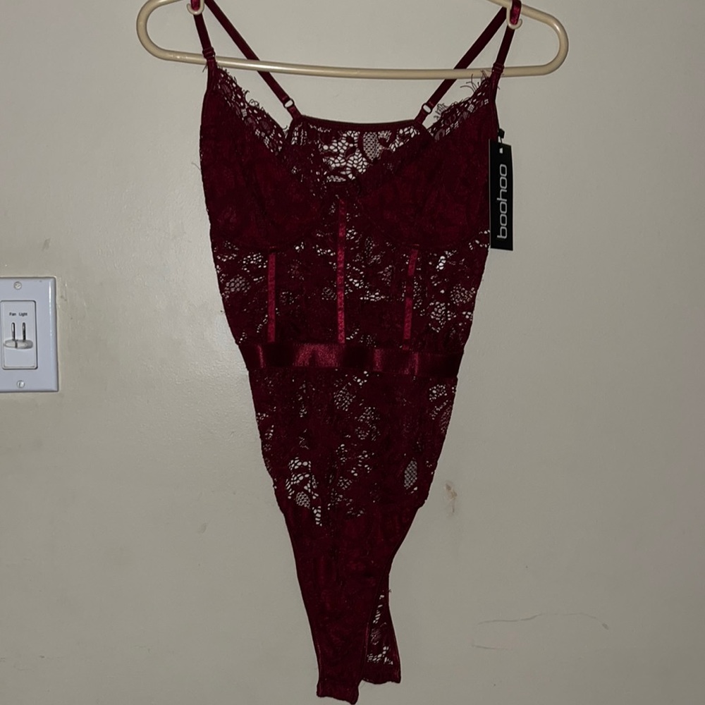 Boohoo lace bodysuit